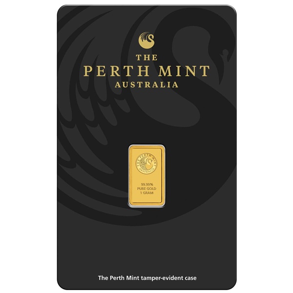 Perth Mint Kangaroo 1 gram Gold Minted Bar